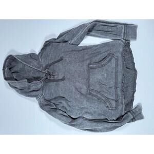 Ocean Drive Gray Hooded Sweatshirt w/ Sherpa Lining Small